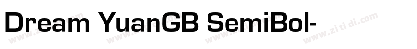 Dream YuanGB SemiBol字体转换